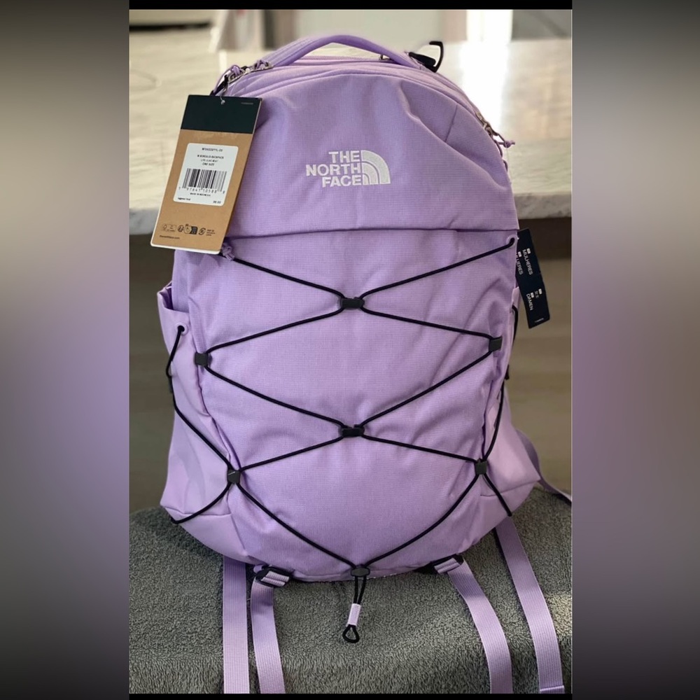 💜New💜The North Face Lilac Backpack with Black Detailing